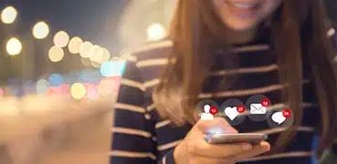 Ecard Share Image Girl with Phone